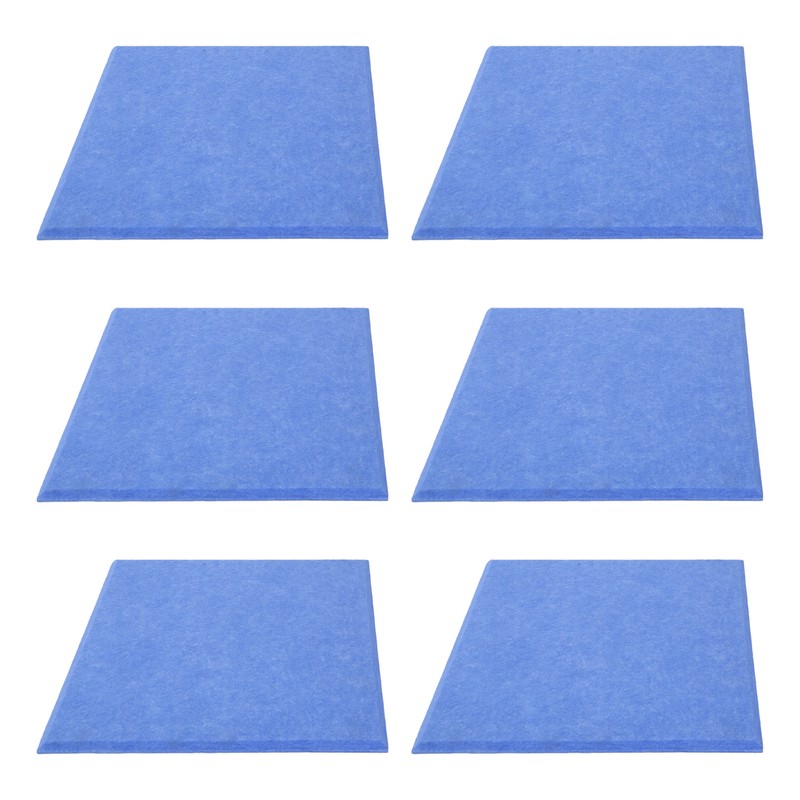 6Pcs Acoustic Absorption Panel Thickened Reduce Reverb SoundProof Padding Absorber(Blue