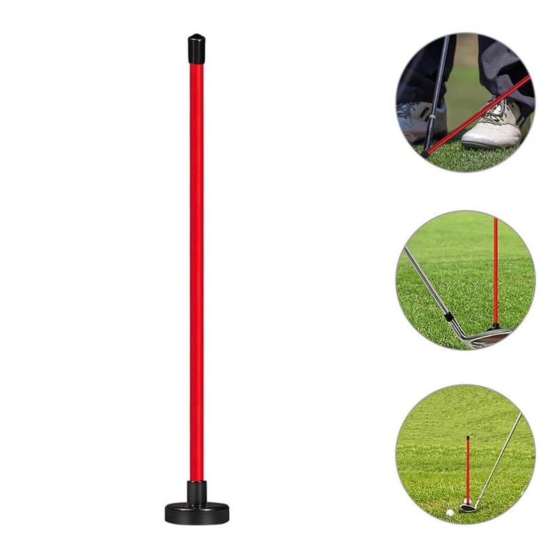Sosoport Golf Alignment Sticks, Red Direction Stick Swing Training Aid