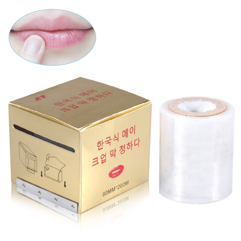 Película de plástico para tatuaje de cejas, película desechable de