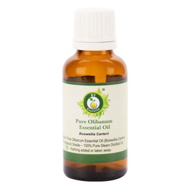 Olibanum Essential Oil | Boswellia Carterii | For Relaxation | For Skin Therapy | 100% Pure Natural | Steam Distilled | Olibanum Essential Oil | 10ml | 0.338 Ounces By R V Essential