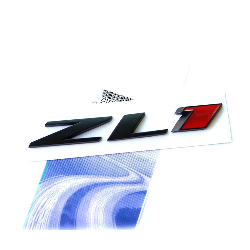 2pack OEM Black ZL1 Emblem Badge Letter Rear Side Zl1