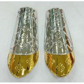 THOR INSTRUMENTS Arm Armor Knight Battle Ready Steel Arm Bracers One Size Fit All Stainless arm guard Silver Armour Fantasy costume