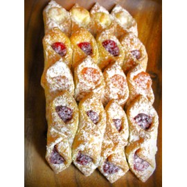 KOLACZKI EUROPEAN COOKIES - 3 PACK 16 COUNT EACH 4 FLAVORS - STRAWBERRY, RASPBERRY, APRICOT, AND CREAM CHEESE