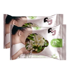 Boldnyoung Makeup Remover Face Wipes, 25 Pieces (Pack of 2)