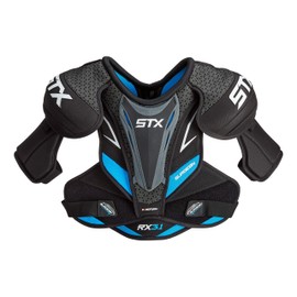 STX Ice Hockey Surgeon RX3.1 Junior Shoulder Pad, Large,White/Blue