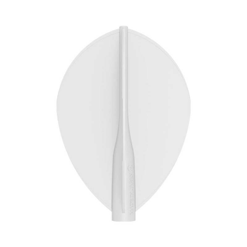 8 Flight White Teardrop Shape Pro Dart Flights for Darts