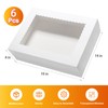 Wowxyz 19x14x4 Inches Cake Boxes 6pcs Rectangle Half Sheet 1/2