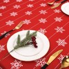Hapterouse Christmas Tablecloth Wipe Clean Table Cloth Water Resistant Table