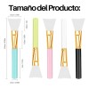 Pinceles De Silicona Suave Para Aplicar Mascarillas 3 Pzs Color