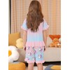 LQSZ Girls Pajamas Set Bow Tie Princess Paj Summer Girls
