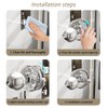 YIDELAI Powerful Suction Cup Glass Mirror Door Handle, Refrigerator Drawer