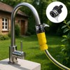 Huybaa Universal Tap Adapter, Garden Hose Coupling, Rubber Connector with