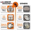 ULIBERMAGNET Lot de 4 aimants ronds en néodyme puissants de