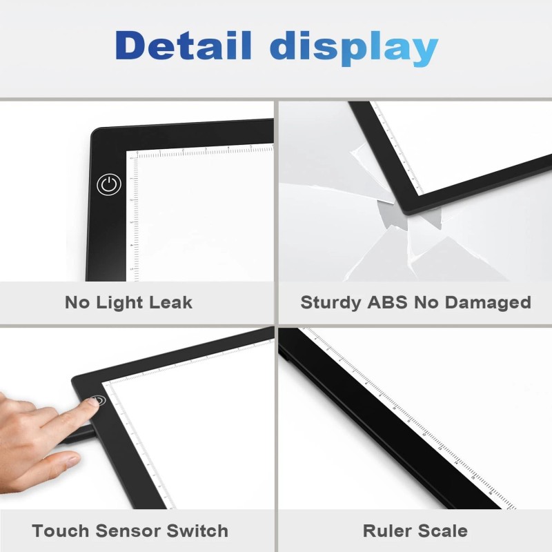 Eyesen Slide Viewer Light Box, Ultra-Thin A4 USB Powered Light