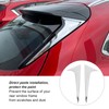 2Pcs/Set Rear Window Side Spoiler Wing Splitter Trim ABS Chrome