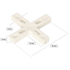 KOTARBAU® Tile Spacers 6 mm for Laying Tiles Set of 400