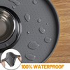 Hubulk 100% Waterproof Silicone Pet Feeding Mat with Raised Edge