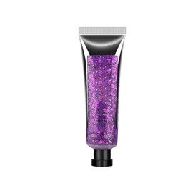 HAPPMY Meerjungfrauenkostüme für Frauen und Mädchen, Glitzergesicht und Konfetti, 35ml langanhaltendes Glitzer-Makeup, Disco-Ball-Kostüme#Lila