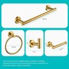 Juego de accesorios para baño 4 piezas – Acabado dorado,