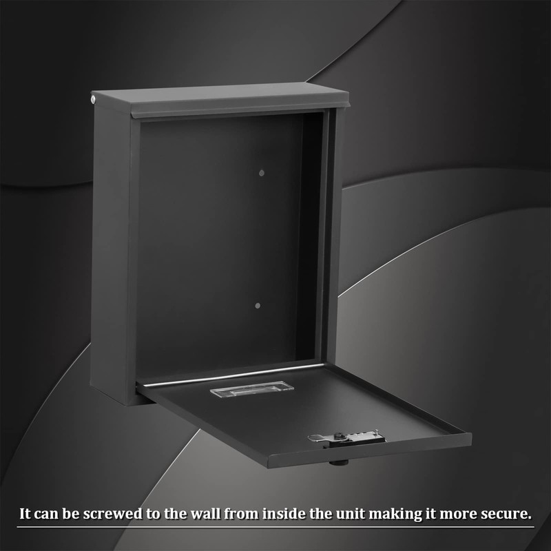 Dalmbox Locking Mailbox Wall Mount, Wall Mounted Mailbox with Combination