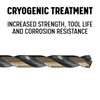 Drill America CRYO Series 1/16 Zoll Cryogenic HSS Schwarz und