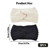 Vordpe Pack of 2 Women's Winter Knitted Headband for Women