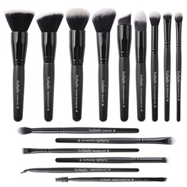 Zoreya - Juego de brochas de maquillaje de pelo sintético