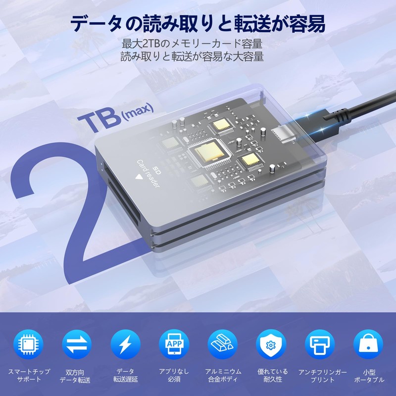 CFexpress Type B & SD Card Reader, 2 in 1,