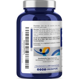누사퓨어 키토산 1200mg + 바이오페린 캡슐 150정 Nusa Pure Chitosan 1200mg + BioPerine Capsules 150 Count