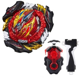 Desamvap Bey Battling Tops Booster Dynamite B-197 Divine Belial.Nx.Ad-3 Bey Blade Gyro Set With DB Custom LR Launcher and Grip, Spinning Tops Toys for Kids Children Boys