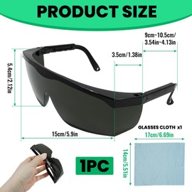 IPL Schutzbrille für Laser Haar Abbau, Schutzbrille Laser Mit Etui für Schönheit, 190nm-540nm Wellenlänge Laserschutzbrille für Laserschönheit und kosmetischen Augenschutz Laser-Haarentfernung