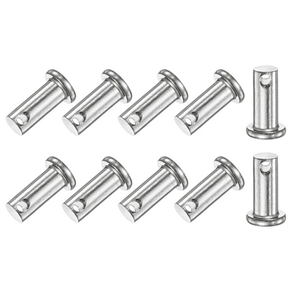 M METERXITY 10-Pack Single Hole Clevis Pins, M8 x 20mm