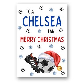 Second Ave Chelsea Football Fan Adult Children's Kids Christmas Xmas Holiday Festive Greetings Card