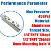 Qolekog 4 Way 6 Port Air Manifold 1/2" NPT Supply