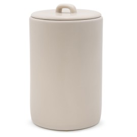 Maison May, Coffee Bar Accessories 108oz Ceramic Storage Jar with Airtight Lid, Available in 2 sizes to form a box set, Sugar and Flour Containers, Kitchen Essentials ideal for Farmhouse decor pantry