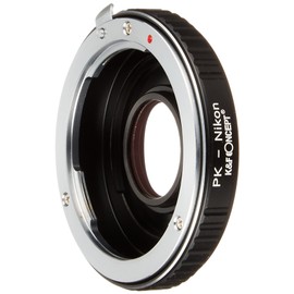 K&F Concept レンズマウントアダプター KF-PKF (ペンタックスKマウントレンズ → ニコンFマウント変換)無限遠補正レンズ付き