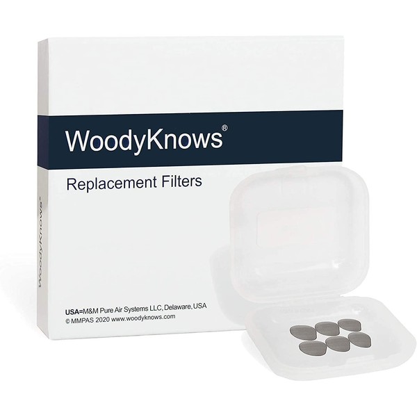 Filtros de reposición para filtros nasaux ultra-respirantes WoodyKnows (Filtro de repuesto - redondo, XL (12 Unidad))