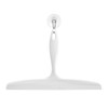 iDesign Bathroom Plastic Shower Squeegee with Wall Hook - White