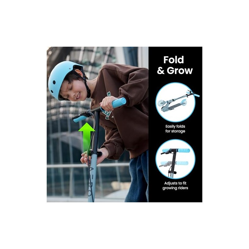 Aero Scooter for Kids 5-8 | Dynamic Lights, Hand Brake