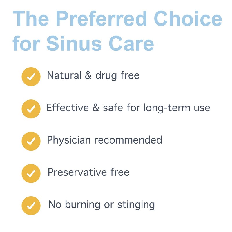 SinuAir Saline Packets for Sinus Rinse - Premixed Salt Solution