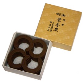 Gyoshodo Incense Incense Incense Agarwood Coal, Horseshoe Shape, Small 20 Sheets #872