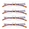 LifeArt 4 Pairs Reading Glasses, Blue Light Blocking Glasses, Computer