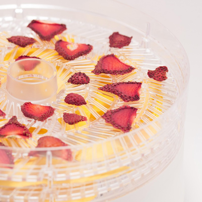 Commercial Chef Food Dehydrator, Five 9.25” BPA-Free Plastic Trays, Dehydrates
