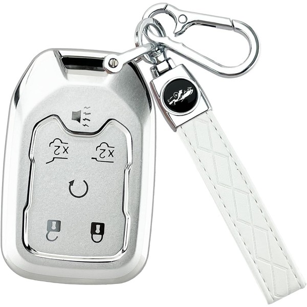 Soft TPU 6-Button for Chevy Key Fob Cover for Suburban