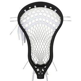 StringKing Men’s Mark 2A Attack Lacrosse Head Strung with Type 5X Mesh (Black/White)