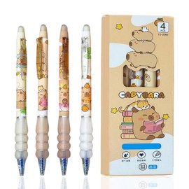 4 Pieces Erasable Gel Pens,Cute Gel Pen,0.5mm Blue Friction Pens,Gel Pens,Retractable Ballpoint P-ens,Easy to Carry,Blue Ink Pe-ns,Era-sable P-ens,Gel Pen,Eras-able Pe-ns Blue,Cute P-ens,Eraser Pe-n