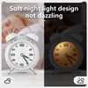 Yumyolk Classic Analogue Alarm Clock with Snooze Function, Vintage Quiet
