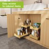Dobyusf 2 Tier Wood Pull Out Cabinet Organizer(14" W X