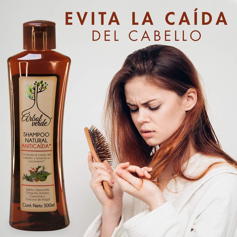 Arbol Verde Kit 2 Anti-Fall Shampoo 500 ml and 3