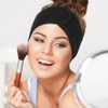 Spa Black Headband Hair Wrap Pack of 10